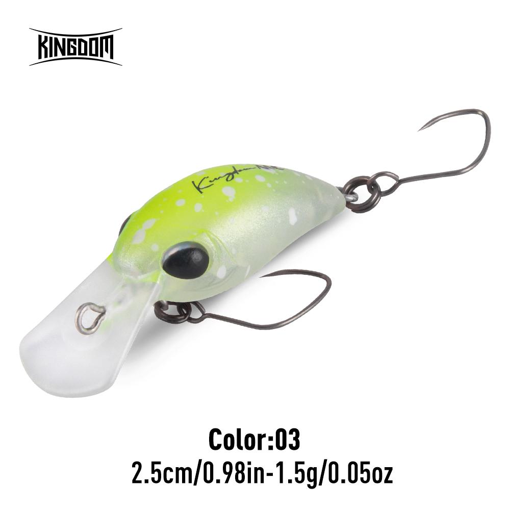 Kingdom Mikro Crank Minnow Rybářská Návnada 1.5g/25mm 3.2g/32mm Plovoucí Tvrdá Návnada ABS Rybářské Potřeby Umělé Tvrdé Návnady Crankbaity Potřeby Wobblery
