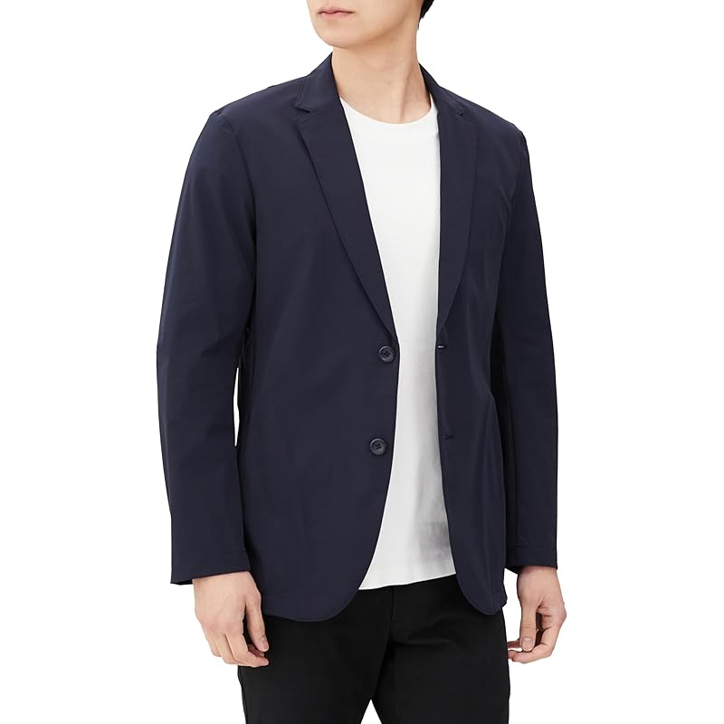 

[Gunze] tailored jacket BODY WILD/Body Wild lightweight quick drying stretch material Washable men s dark navy