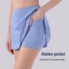 Quick-Dry Stretchy Tennis Golf Running Skirt with Built-In Shorts