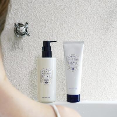 Set de Cuidado del Cabello Perfumado Diario Bergamota y Rosa Blanca