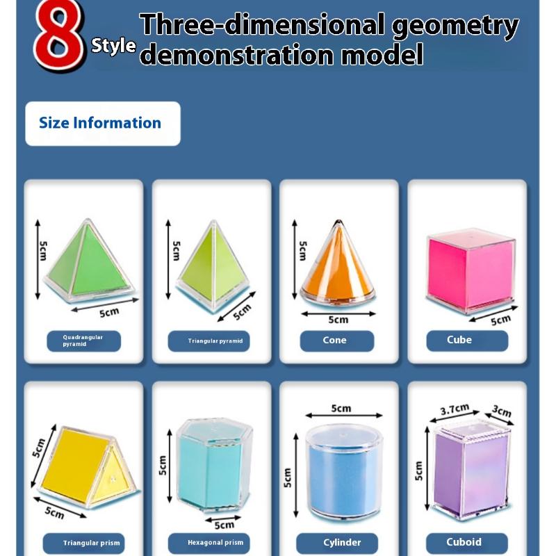 1 Set Stem Education Teaching Kits Geometry Demonstration Models Spatial Structure Visualization Tools