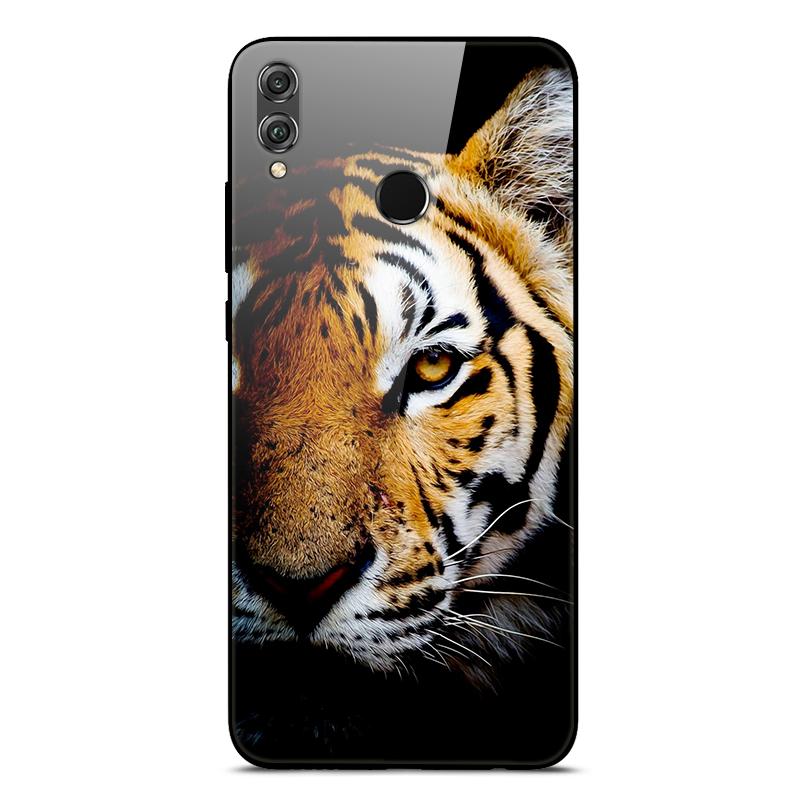 Tempered Glass Case For Huawei Honor 8X Case Phone Cover Bumper on Honor 8X JSN-L21 8 X Honor8X Case Hard Back Cover Cute Fundas
