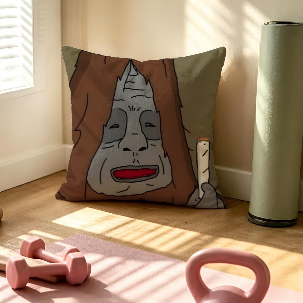 Sassy The Sasquatch Cushion Cover Pillow Cover Nordic Minimalist Throw Doublesided Print Cushion Case For Sofa Bedroom Decor
