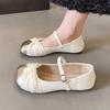 French gentle Mary Jane shoes women's spring 2025 new Xiaoxiangfeng shallow mouth flat sole shoes with skirt women's shoes