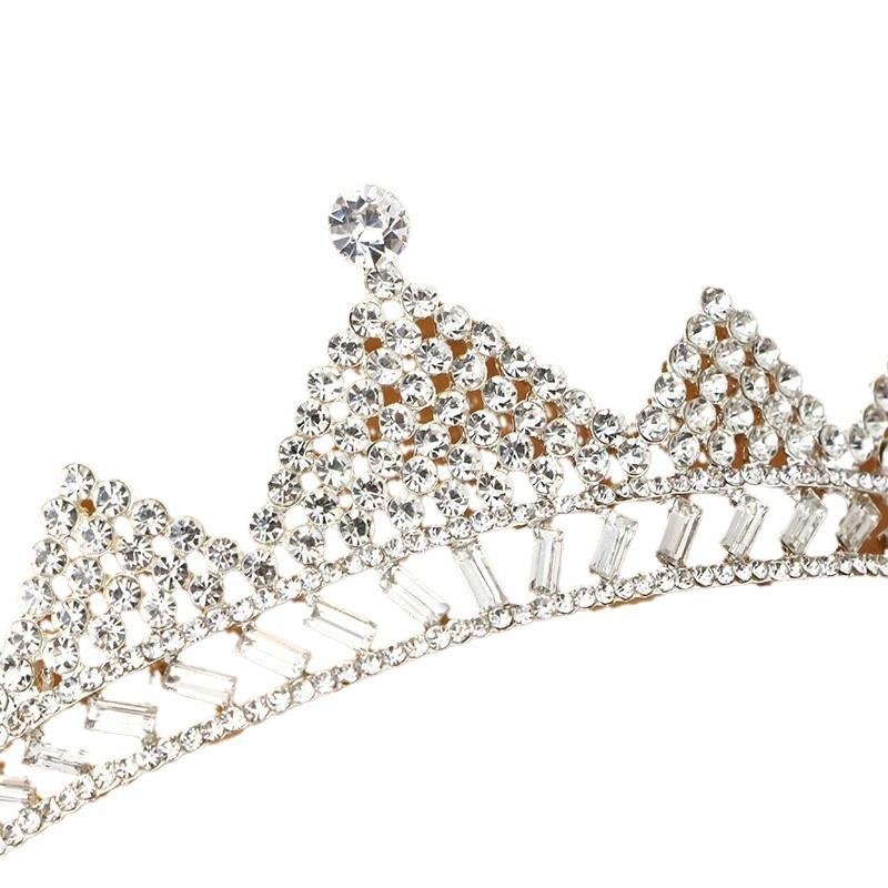 Korunní diadém nevěsta svatební vlasové doplňky Korejské svatební doplňky princezna narozeniny korunka dospělá obruč kamínky do vlasů