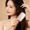 Mirror Comb 2-In-1 Sandalwood Air Cushion Comb - Fine-Toothed, Scalp Massaging Hairbrush For All Hair Types Scalp Massage