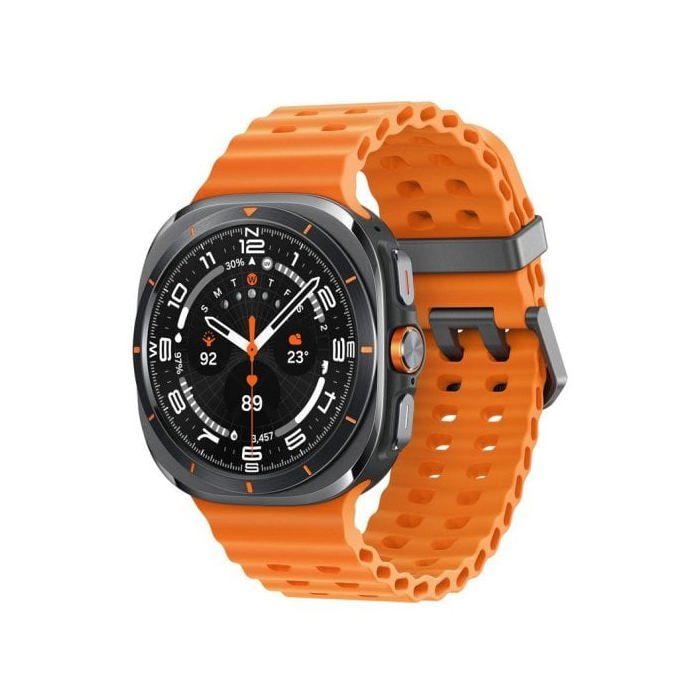 Montre Intelligente Avec Cadran 47 Mm 1,47" 480 X 480, Samsung Galaxy Watch Ultra En Gris Foncé, Connectivité, 4G, WiFi 5, NFC Et