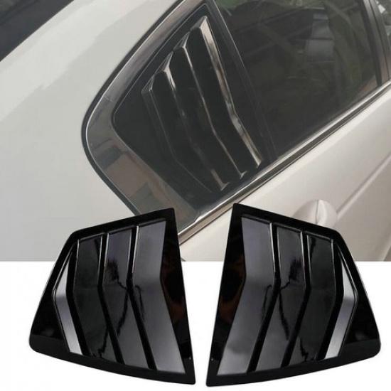 Glossy Black Side Window Louver Shutter Cover Trim For Honda Accord 2014-2017