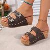 Vintage Wedges Sandals For Womens Platform Wedge Sandal Open Toe Wedged Shoes Women Casual Dressy Summer Active Sandalias
