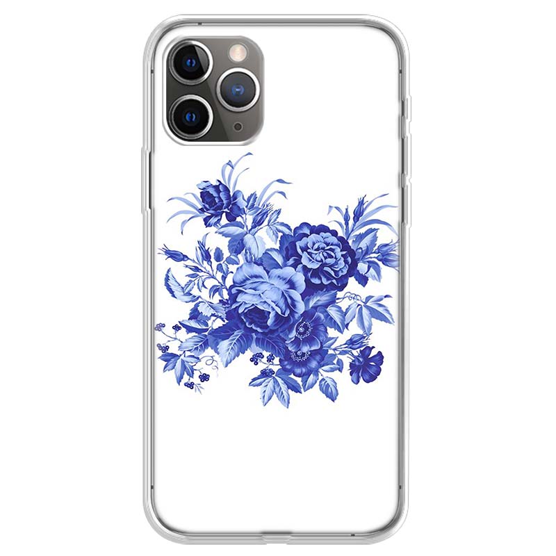

Blue and white porcelain Phone Case For iPhone 17 Air 11 13 Mini 14 15 Plus 16 12 Pro Max 16E SE 7 8 Pattern Soft TPU Back Cover iPhone 15 Pro