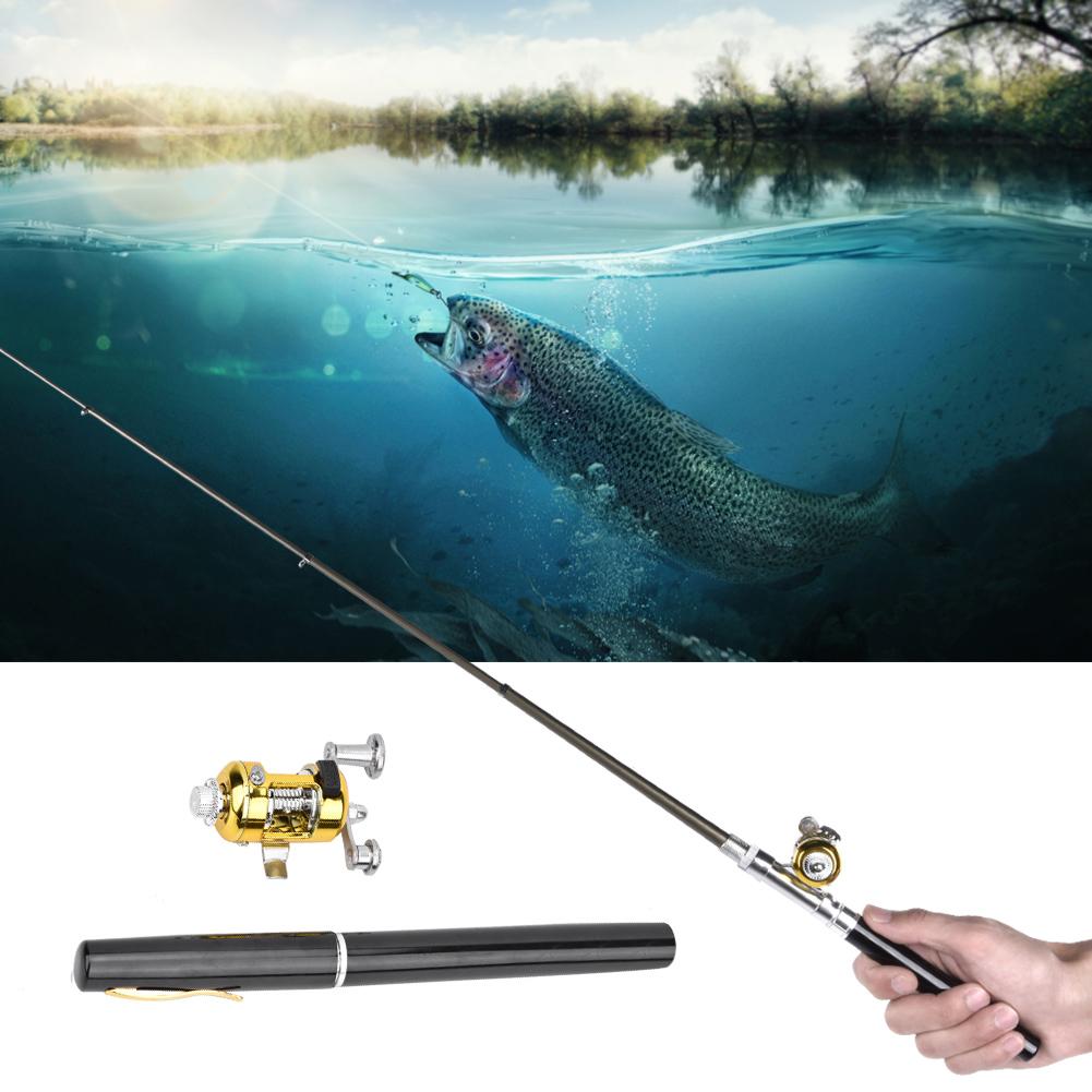 Portable Aluminium Alloy Fishing Pole Reel Set Lightweight Fishers Tackle Accessory
