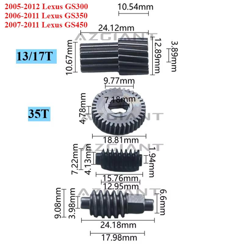 For Lexus GS300 GS350 GS450 Automatic Folding Rear View Side Mirror Motor Actuator&Gear Set Car Accessories Replacement Kit