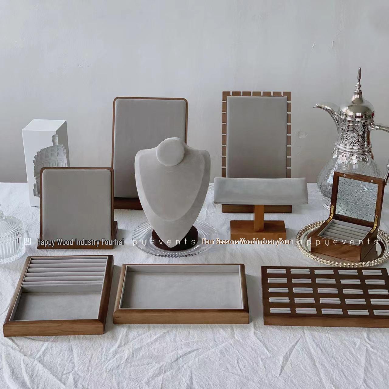

Wooden Necklace Display Stand for Jewelry Photography