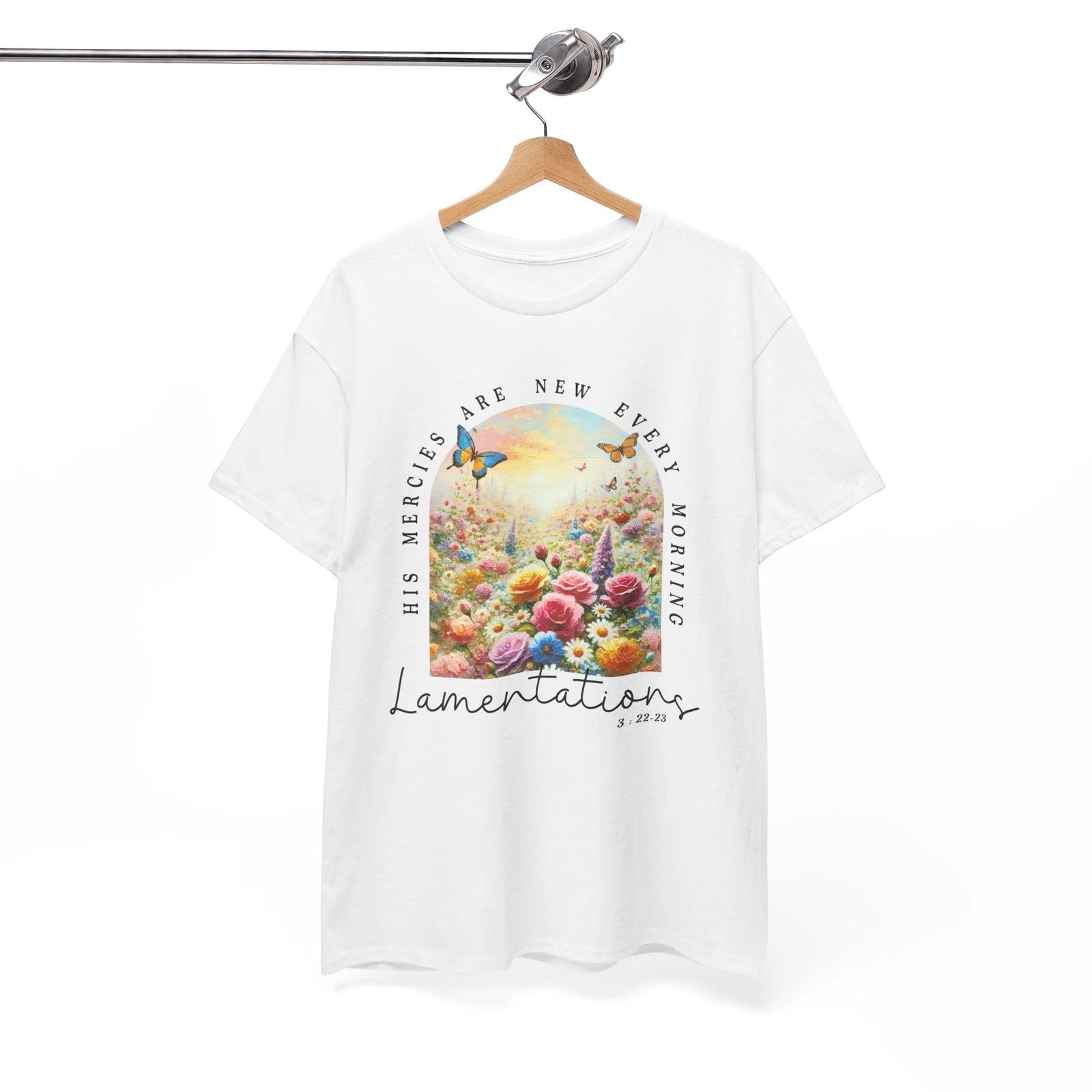 Jesus Loves You Shirt | His mercies are new every morning Tee | Religious Shirt M