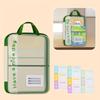 Large Capacity Waterproof Handheld Study Bag Elementary School Subject Test Paper Storage Bag Transparent Exam Pouch