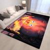 Fire Demon C-Calcifer Floor Mat Rectangle Anti-slip Home Soft Badmat Front Door Indoor Outdoor Mat Welcome Doormat