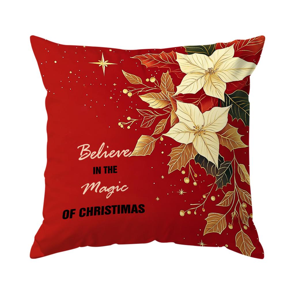 Christmas Tree Cushion Pillowcase Printed Polyester 45X45Cm Throw Pillowcover Decorative Sofa Cushion Pillowslip Home Decor