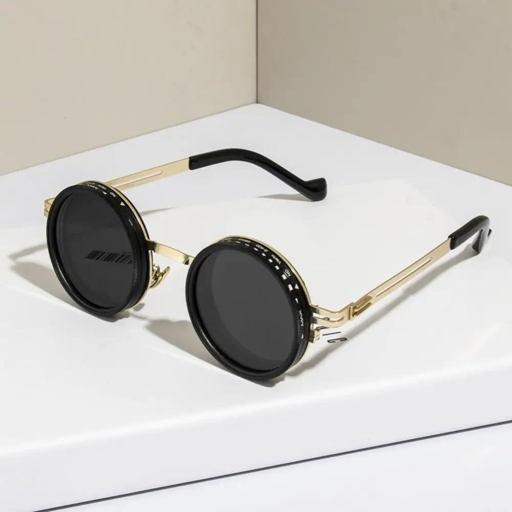 9 Level Dimming Fishing Sunglasses Round Anti-UV Glasses Clarity Polarized Sunglasses  Driving