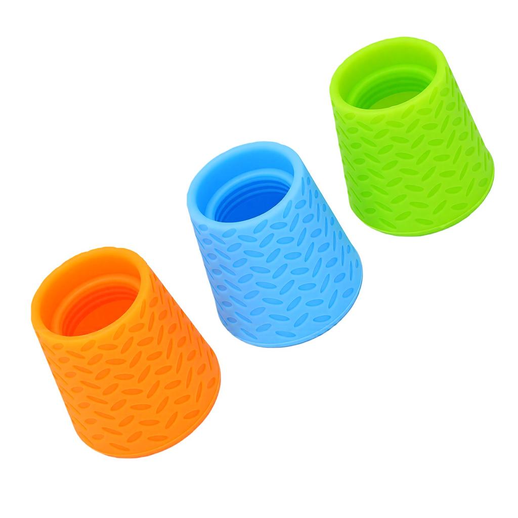 3pcs Bottle Attachment Shower Head Soft Silicone Bottle Shower Nozzle for Outdoor Use