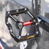 CXWXC Bicycle Flat Pedals with Reflectors, Aluminum, for Road Bikes, Cross Bikes, MTBs, etc. (CX-930_RD)