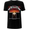 Metallica T Shirt Master Of Puppets Cross Band Logo New Official Mens Black