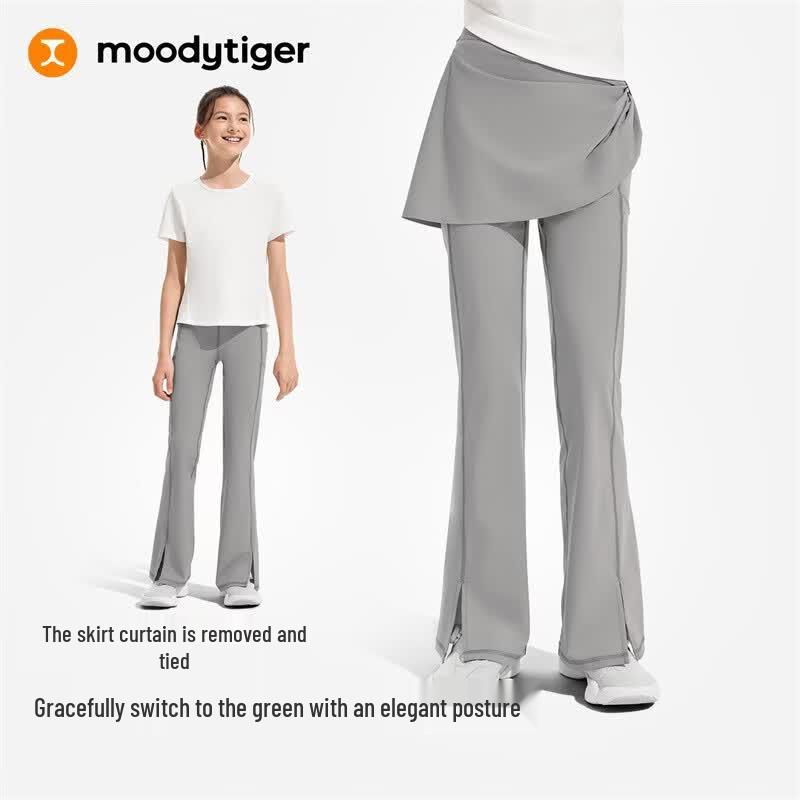 Moody Tiger Girls' Sun Protective Comfort Flare Leg Sports Pants