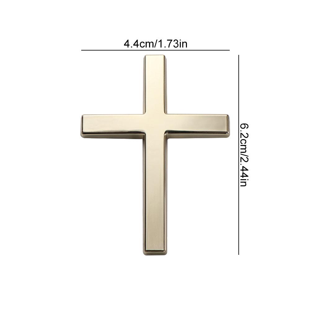 2 Stück 3D Stereo Kreuz Autoaufkleber Kreuz Design Auto Dekorationsaufkleber Auto Modifikation