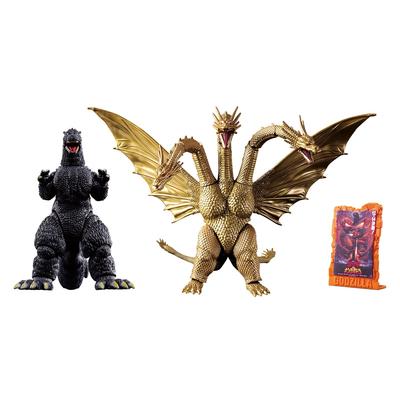 Bandai Godzilla Action Godzilla King Ghidorah Battle Ages 3 and Up Figures (1991) Vs. (1991) Set,