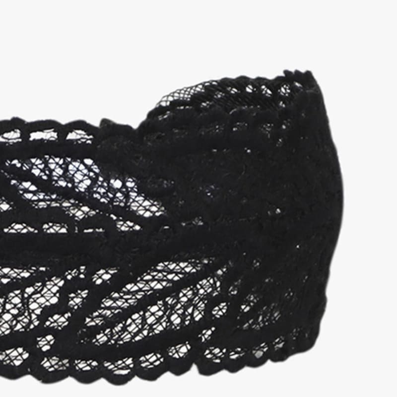 ROSA ANANAS MORI BLATTSPITZE HAARBAND_SCHWARZ