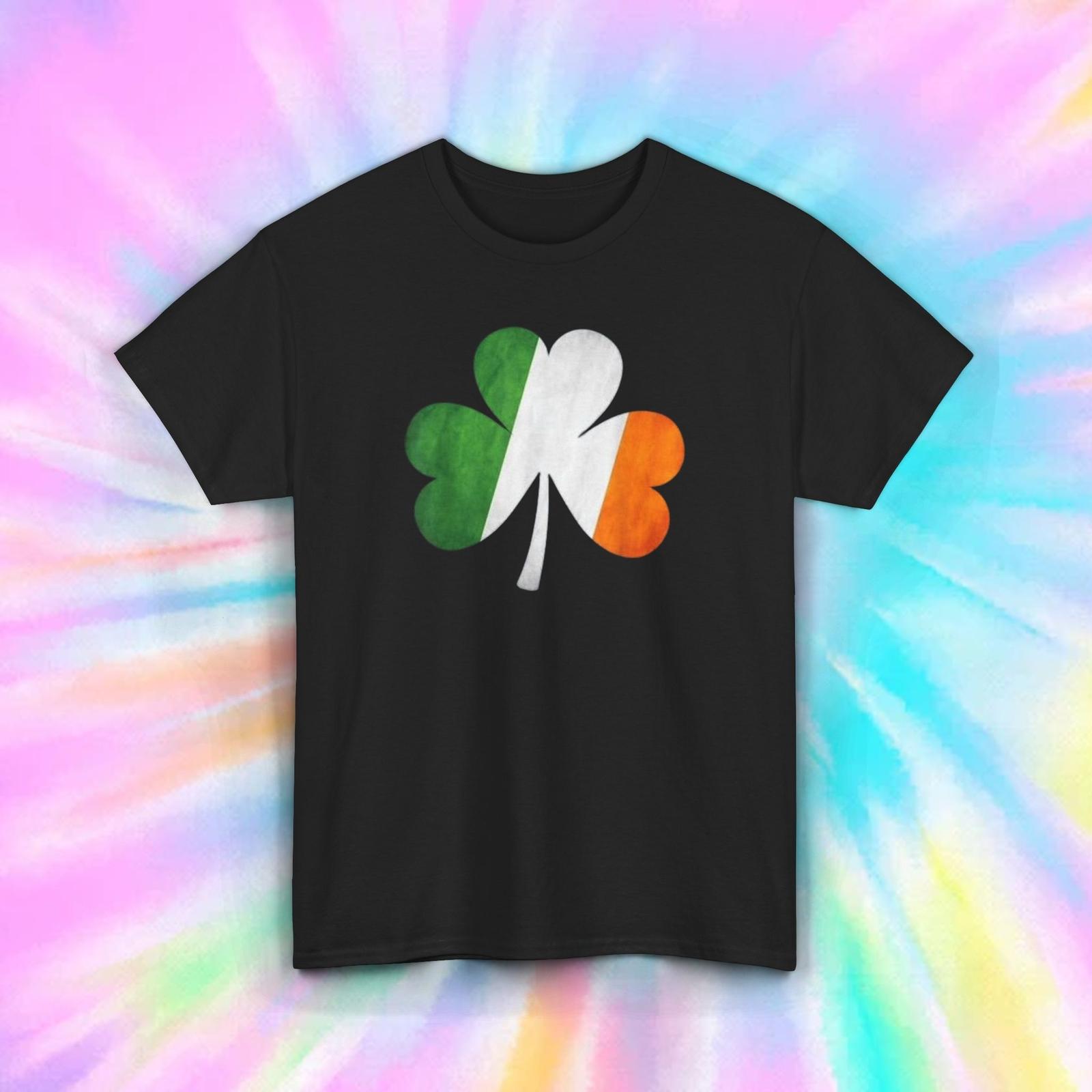 Irish Flag Shamrock Graphic T-Shirt St. Patrick s Day Irish Pride Gift Tee S-5XL XXXL