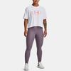 Under Armour Live Novelty Logo Print Crew Neck Short Sleeve T-Shirt Women tops White 1369881-100