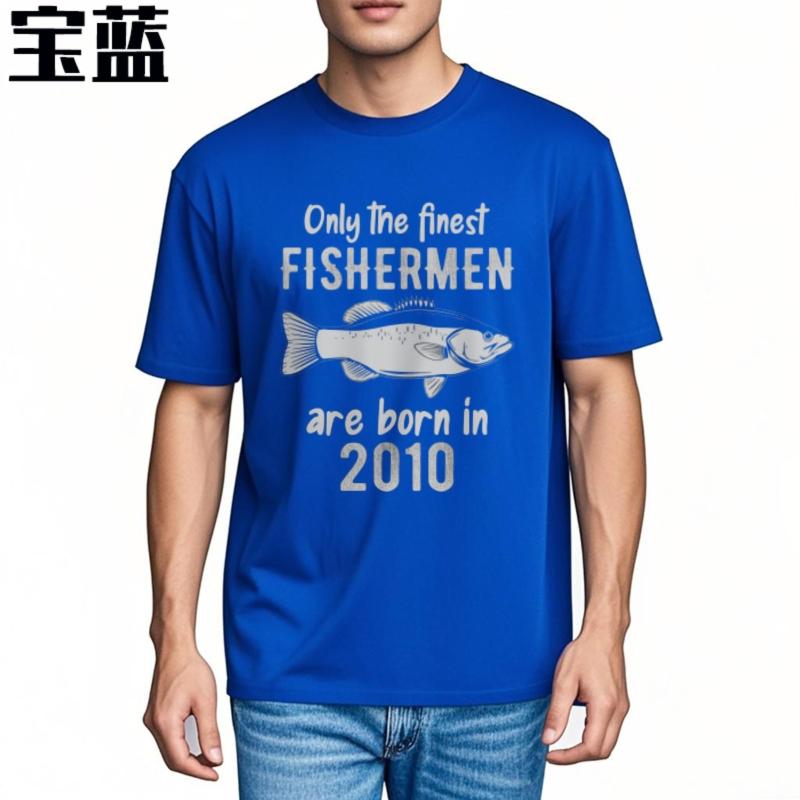 Workout Teeshirt Man O Neck Tshirt Streetwear Only The Finest Fisherunisex Are Born In 2010 Basic Unisex Teeshirt Minimalist Tshirt