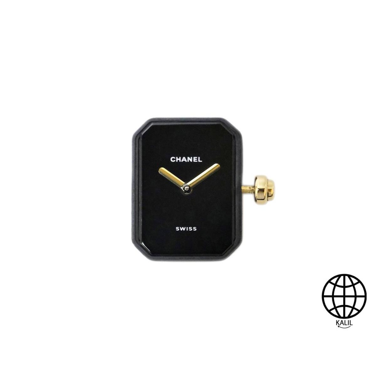 Used Chanel Ladies Premiere Movement QZ Cal.976.001 Black Dial Movable