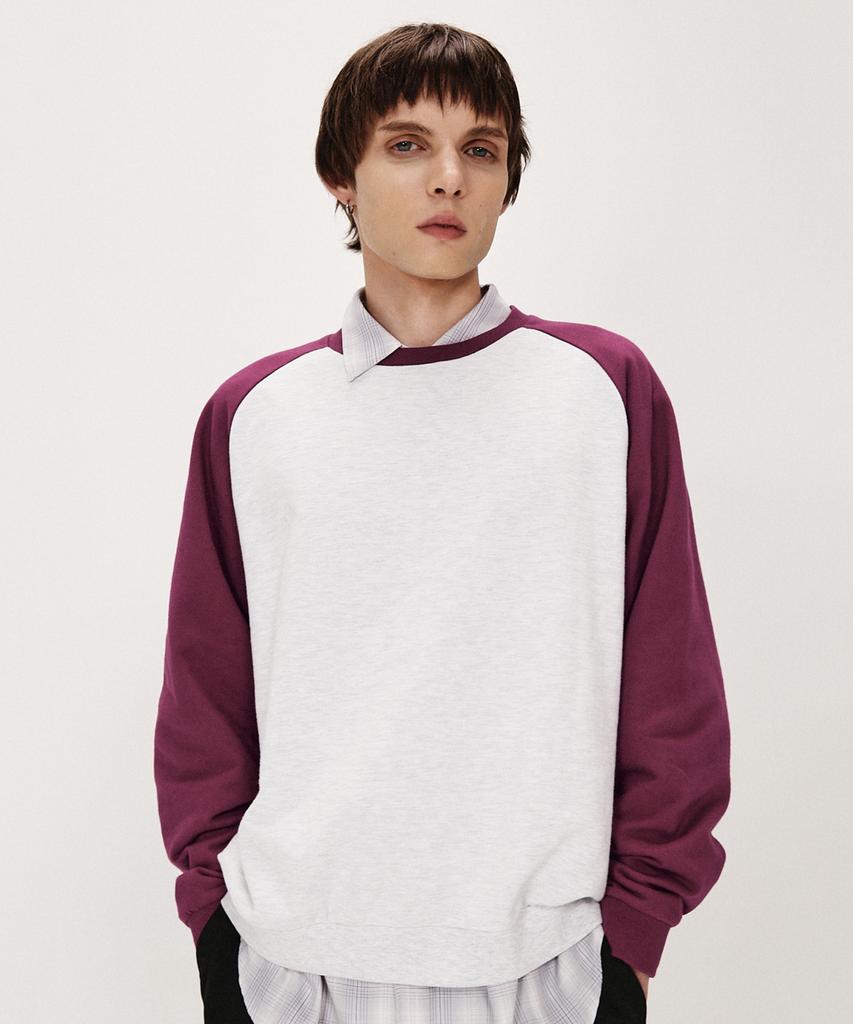 SHIRTER Brushed Reglan Sweatshirt (Burgundy)