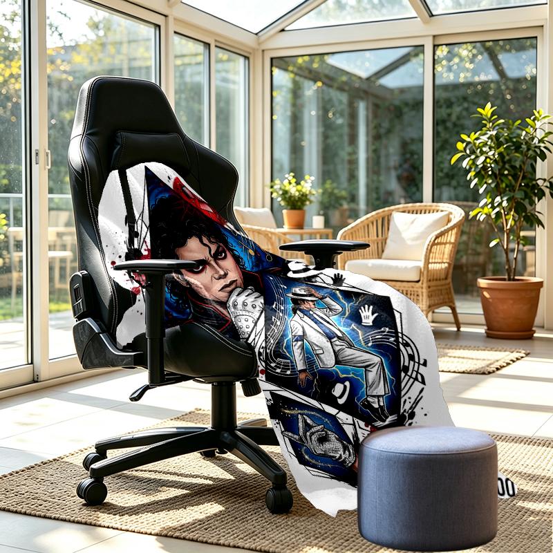 Coperta Stampata Michael Jackson - Morbida e Confortevole, per Camera da Letto, Viaggio, Divano, Decorazione Casa - Regalo di Compleanno Natale per Amico