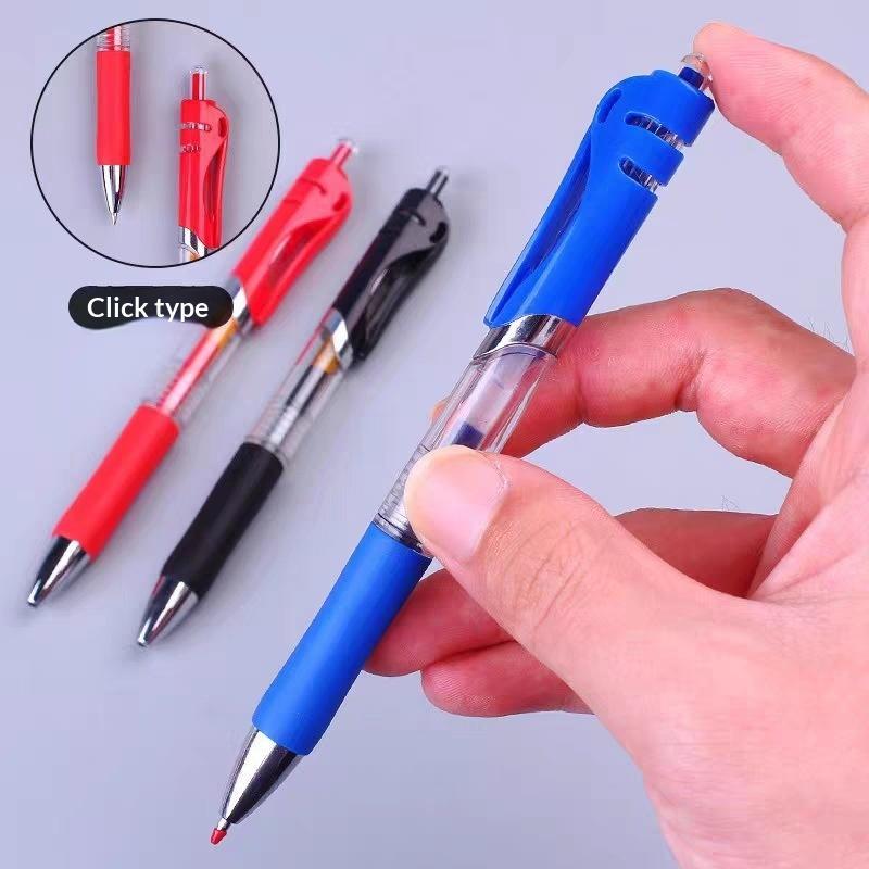 23Pcs Retractable Gel Ink Pen Large Capacity 0.5Mm Gel Ink Pens Black/Red/Blue Replaceable Refill Stationery School Supplies