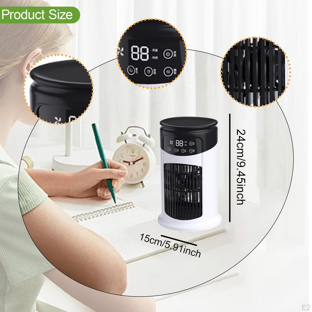 Portable Air Conditioner USB Fan 300ml Water Tank Personal Space Small Humidifier Cooling