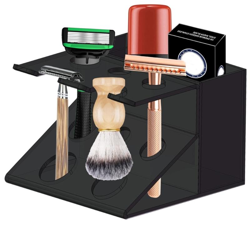 Shaver Holder Makeup Storage Organizers Acrylic Brush Holder Makeup Storage Box Makeup Brush Holder Bathroom Organizers