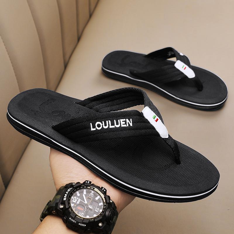 Fashion High Quality Brand Hot Sale Flip Flops Men Summer Beach Slippers Men Fashion Breathable Outdoor Casual Shoes Men Flip Flop Beach