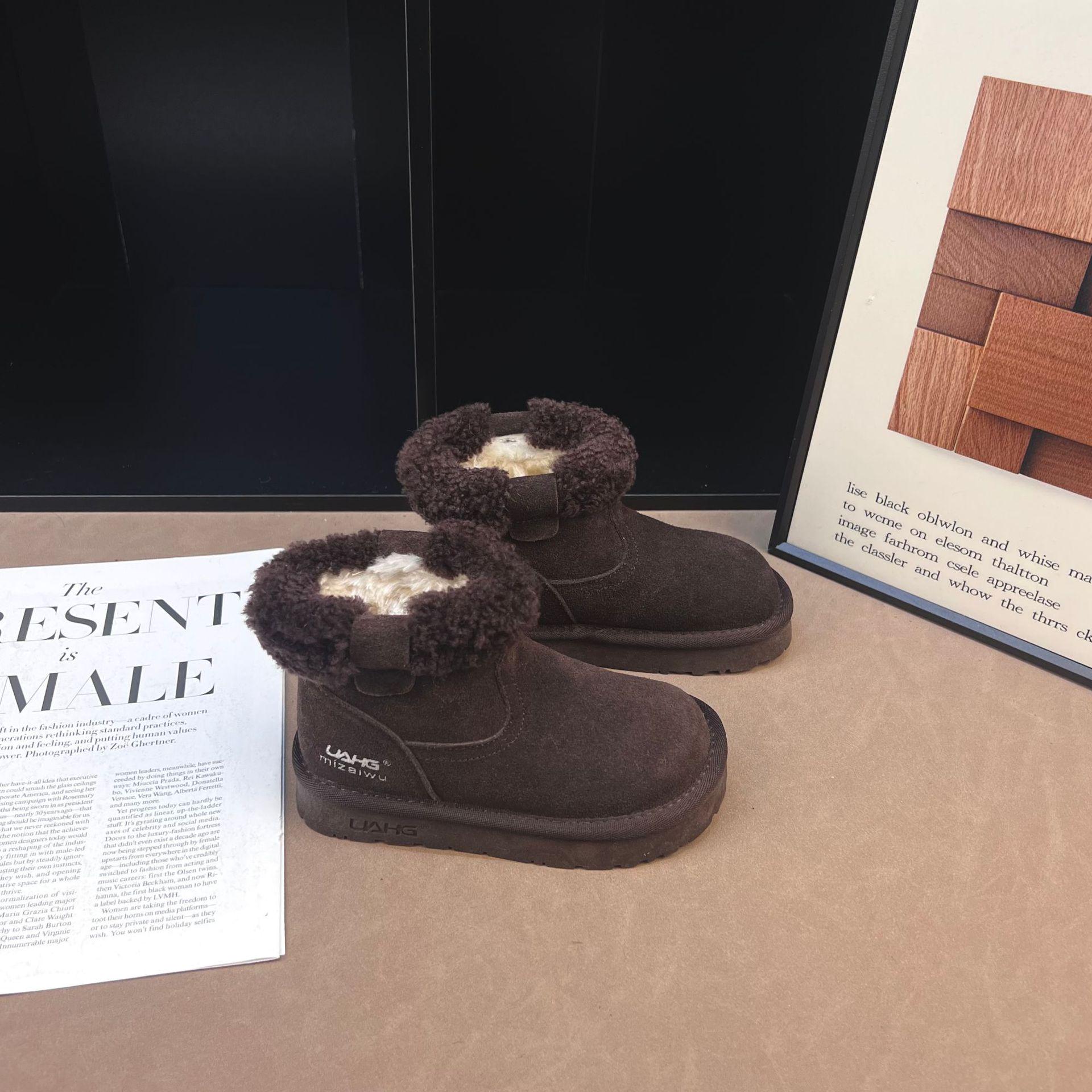 Kids  Plush-Lined Non-Slip Snow Boots 2025 - Fashionable Korean Style Winter Footwear 30