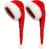 Super Long Christmas Hats Soft Santa Claus Caps Santa Hat  Men's and women's