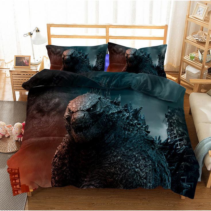 Cute Printed Quilt Cover Pillowcase Three-Piece Set Can Be Made Into Four-Piece 3D Digital Printing