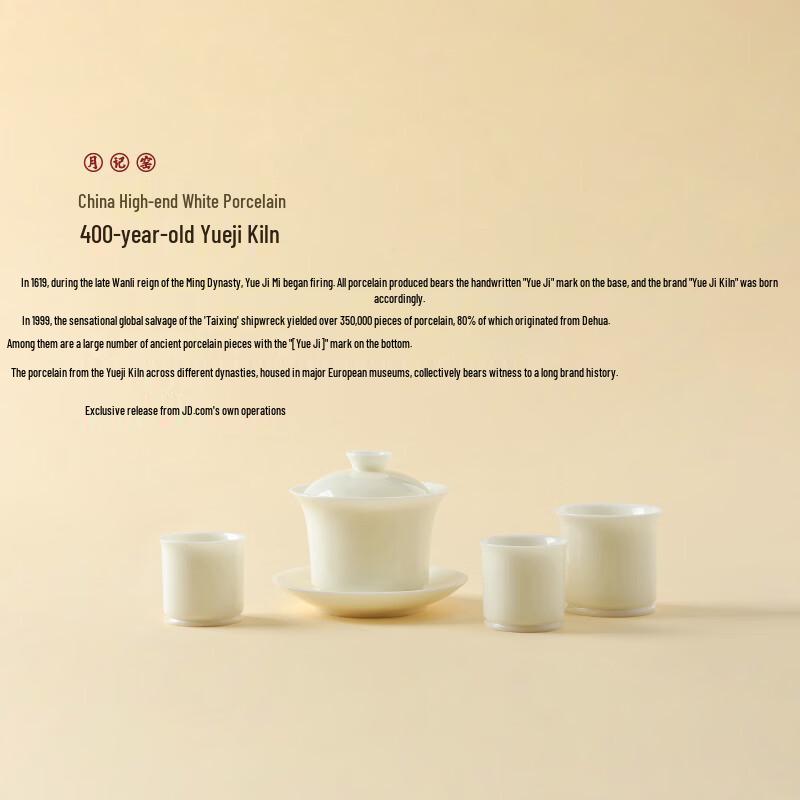 Yueji Kiln Instant Success Ice Jade Porcelain Tea Set