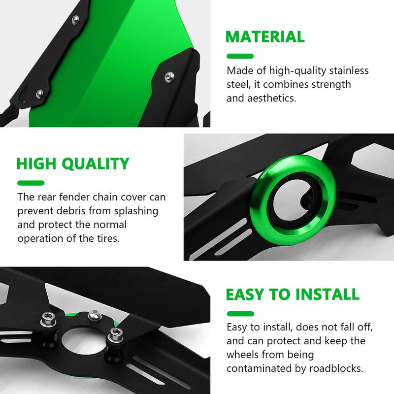 For Ninja400 Z400 Ninja 250 400 2017-2023 2022 Motorcycle Rear Fender Mudguard Wheel Hugger Splash Guard Bracket Accessories