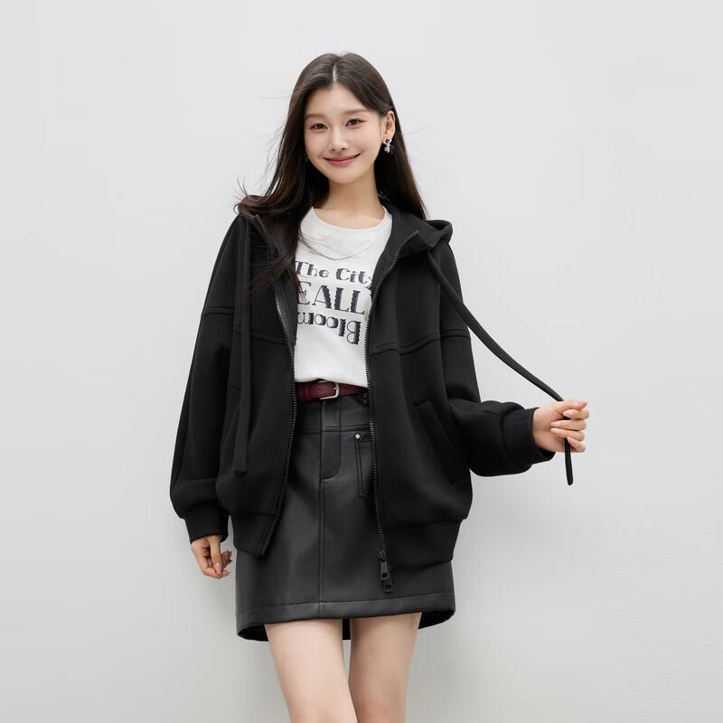 

Qiu Shui Yi Ren Women s Fashion Hooded Short Jacket XL