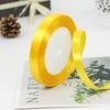 Factory Wholesale 1.5 Inches Single Sided Pastel Satin Ribbon Decorative Polyester Fabric Solid Logo Hair Gift Decoration