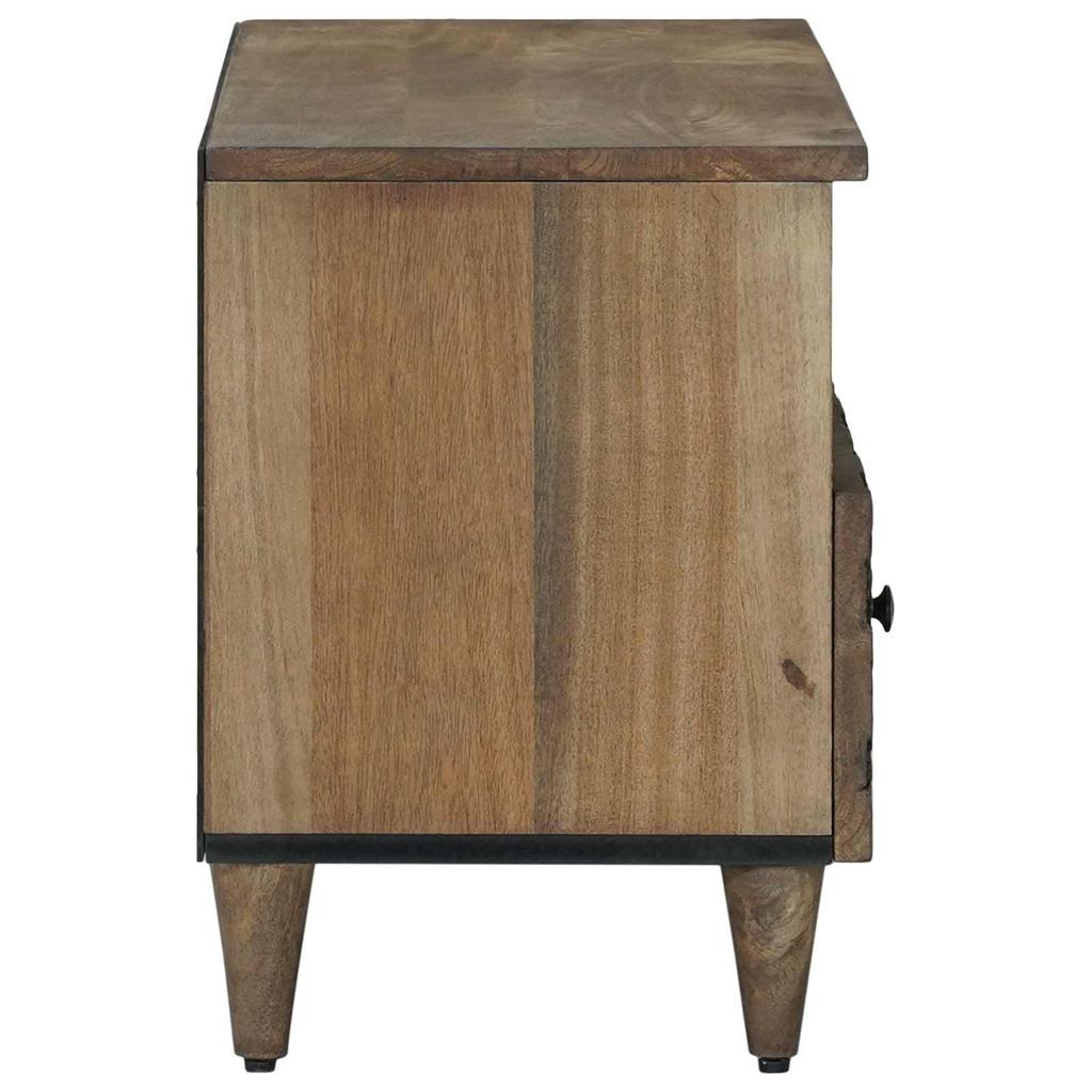 TV Cabinet Brown 80 x 33 x 46 cm Solid Mango Wood