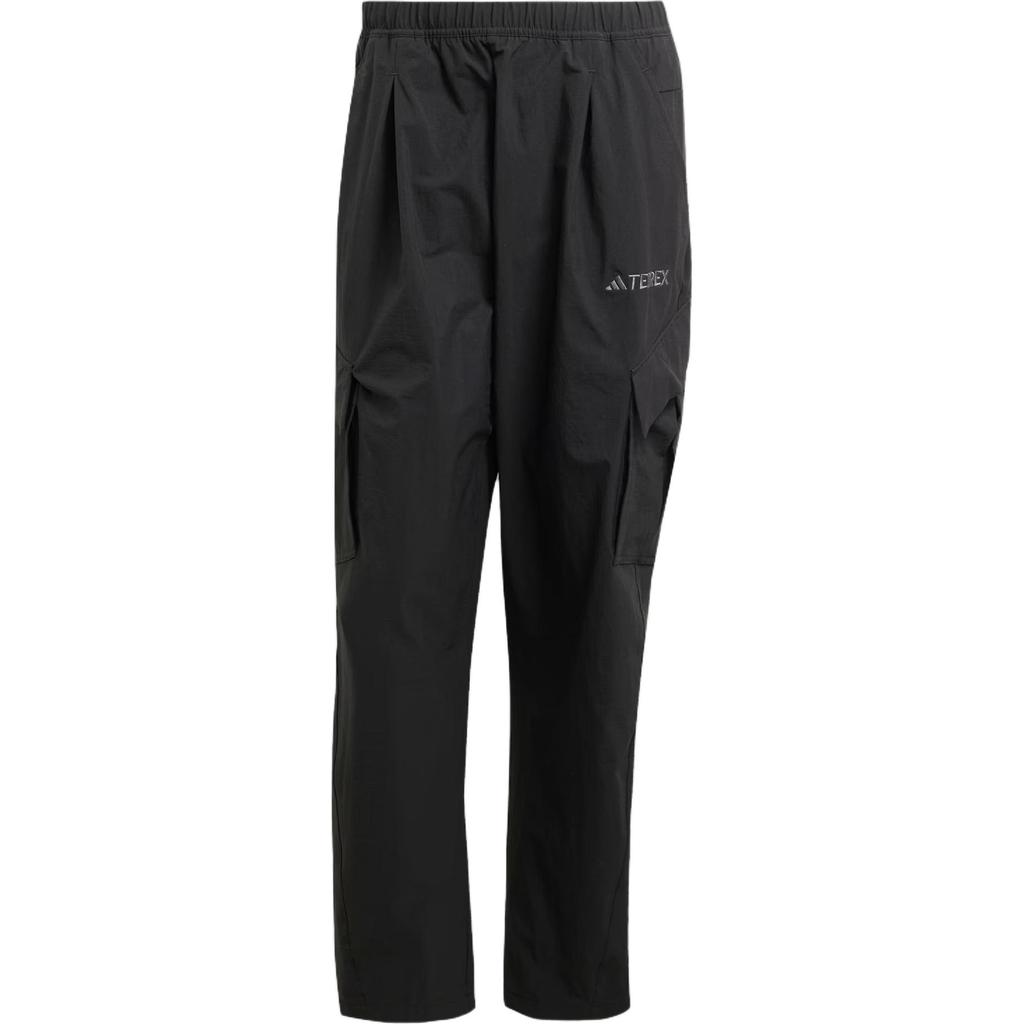 Adidas Logo Embroidered Elastic Cargo Pants Men Pants Black JF3715