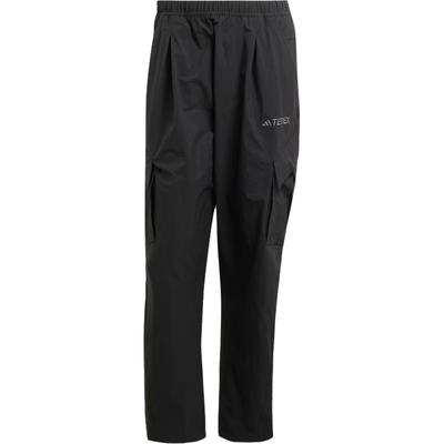 Logo Embroidered Elastic Cargo Pants Men Pants Black JF3715