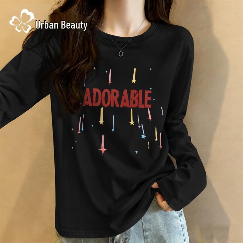 Dushi Liren Women's Pure Cotton Long-Sleeve T-Shirt